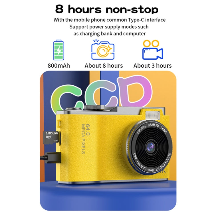 LK003 2.4 inch Dual-lens 4K HD CCD Camera Retro Kids Camera(Green) - Children Cameras by PMC Jewellery | Online Shopping South Africa | PMC Jewellery | Buy Now Pay Later Mobicred