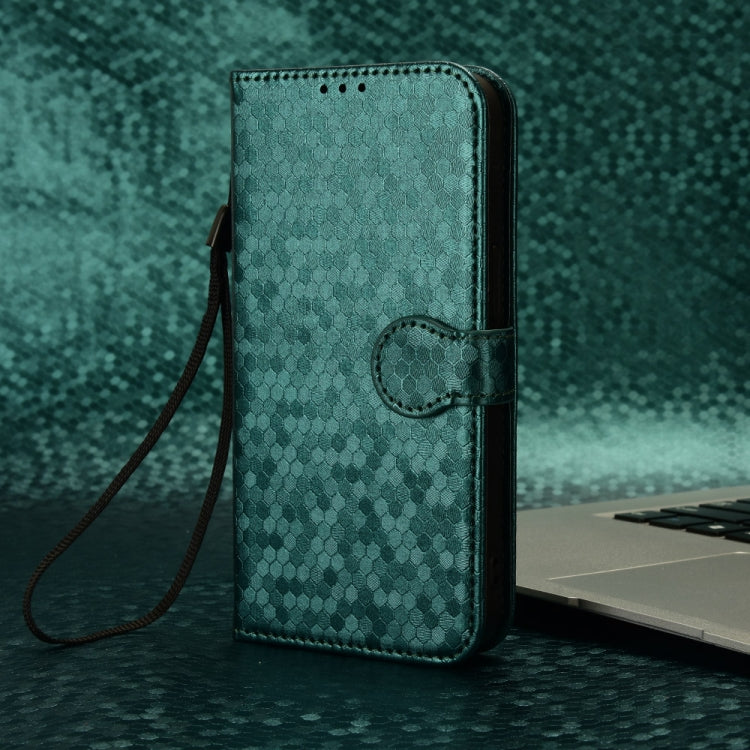 For Blackview Oscal Modern 8 / Color 8 Honeycomb Dot Texture Leather Phone Case(Green) - free shipping - PMC TechLife - Order now!