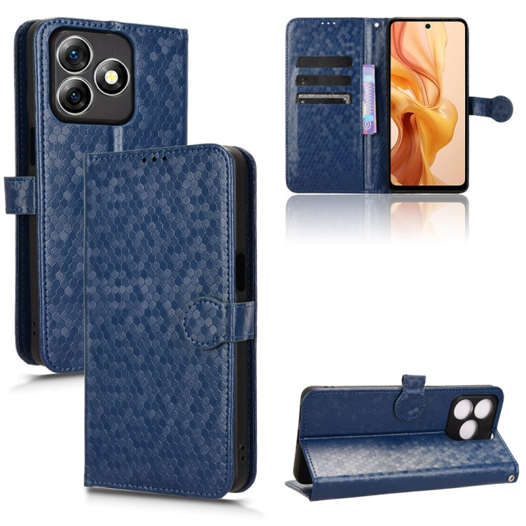 For Ulefone Note 18 Ultra Honeycomb Dot Texture Leather Phone Case(Blue) - Ulefone Cases by PMC Jewellery | Online Shopping South Africa | PMC Jewellery | Buy Now Pay Later Mobicred