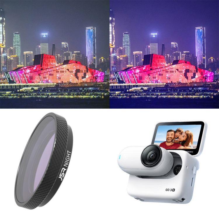 For Insta360 GO 3S JUNESTAR Camera Lens Filter, Filter:NIGHT - Len Accessories by JSR | Online Shopping South Africa | PMC TechLife | Buy Now Pay Later Mobicred
