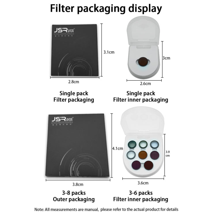 For Insta360 GO 3S JUNESTAR Camera Lens Filter, Filter:6 in 1 STAR CPL ND - free shipping - PMC TechLife - Order now!