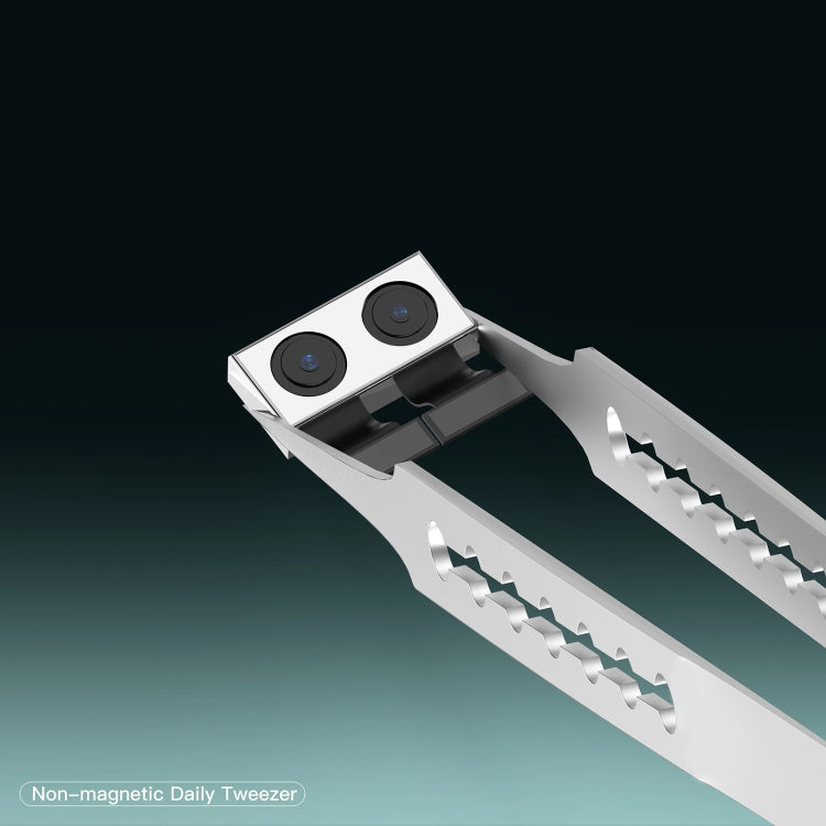 2UUL Non-magnetic Stainless Stencil Tweezers with Holes, Model:TW21 - Tweezers by 2UUL | Online Shopping South Africa | PMC TechLife | Buy Now Pay Later Mobicred