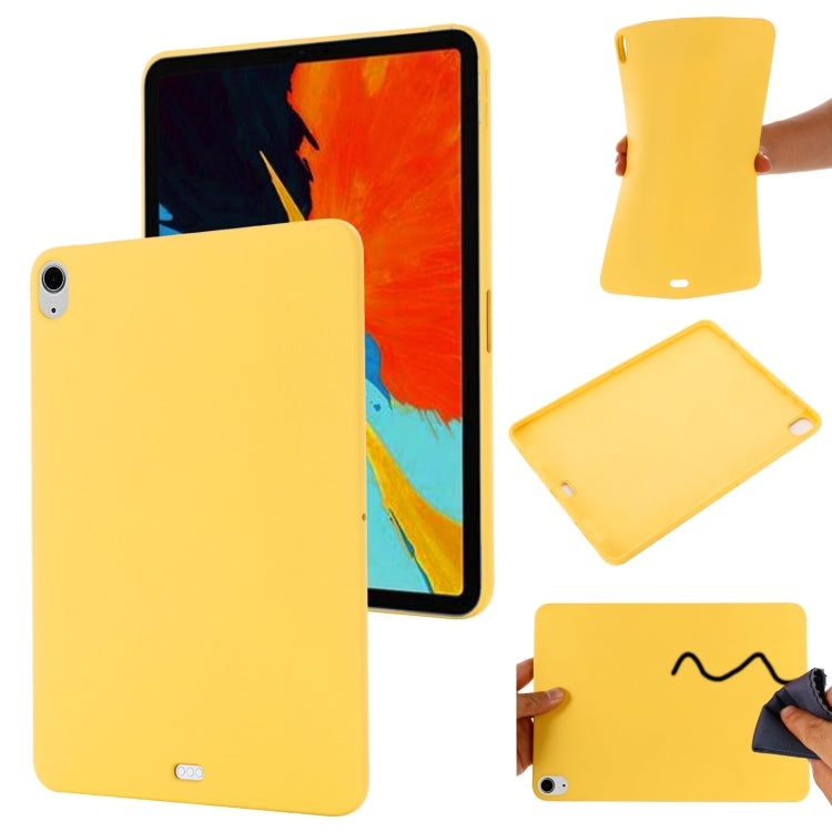 For iPad Air 13 2024 Pure Color Liquid Silicone Shockproof Tablet Case(Yellow) - iPad Air 13 2024 Cases by PMC Jewellery | Online Shopping South Africa | PMC Jewellery | Buy Now Pay Later Mobicred