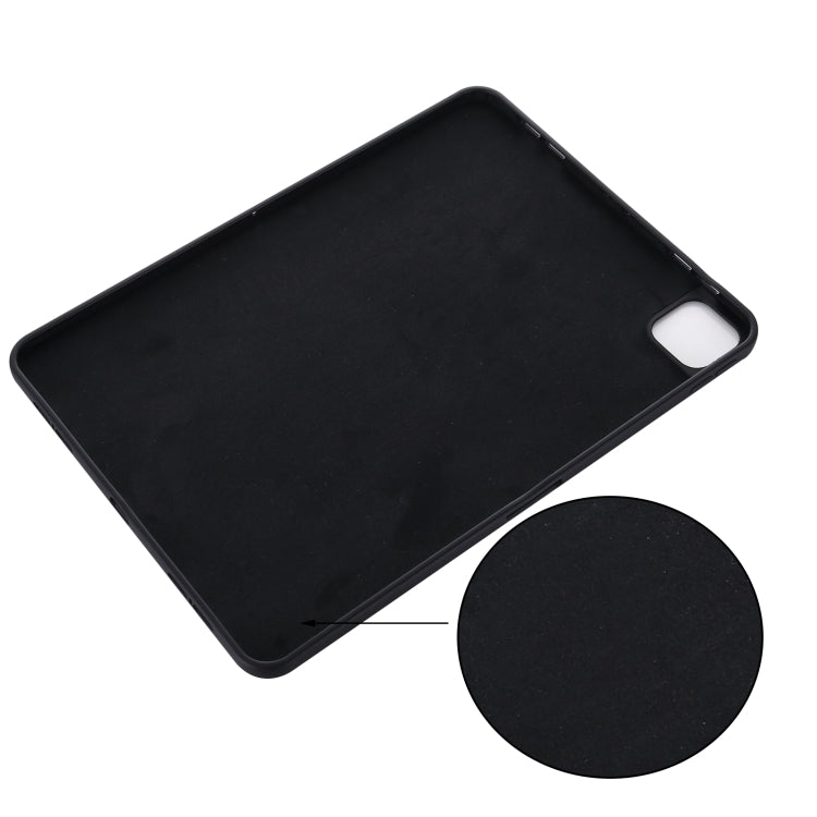 For iPad Pro 13 2024 Pure Color Liquid Silicone Shockproof Tablet Case(Black) - iPad Pro 13 2024 Cases by PMC TechLife | Online Shopping South Africa | PMC TechLife | Buy Now Pay Later Mobicred