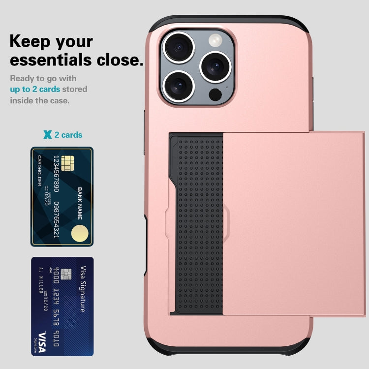 For iPhone 16 Shockproof Armor Phone Case with Card Slot(Grey) - iPhone 16 Cases by PMC TechLife | Online Shopping South Africa | PMC TechLife | Buy Now Pay Later Mobicred