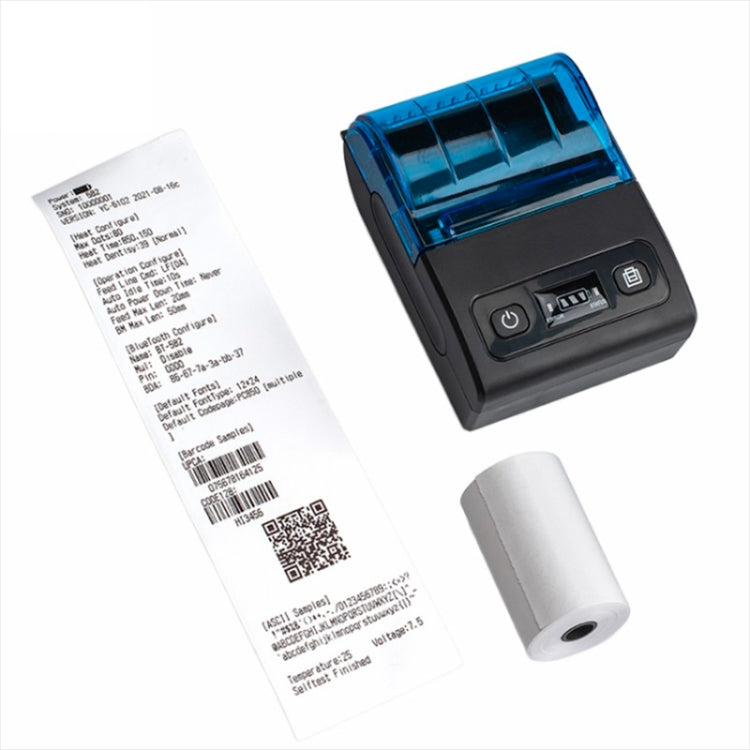 BT-582 58mm Type-C + Bluetooth Portable Thermal Printer(EU Plug) - Printer by PMC TechLife | Online Shopping South Africa | PMC TechLife | Buy Now Pay Later Mobicred