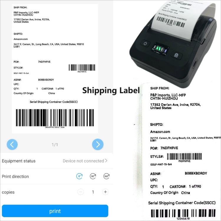 BT-802 80mm USB-C/Type-C + Bluetooth Portable Thermal Printer(EU Plug) - Printer by PMC Jewellery | Online Shopping South Africa | PMC Jewellery | Buy Now Pay Later Mobicred