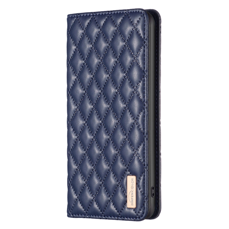 For Samsung Galaxy S25 5G Diamond Lattice Magnetic Leather Flip Phone Case(Blue) - Galaxy S25 5G Cases by PMC Jewellery | Online Shopping South Africa | PMC Jewellery | Buy Now Pay Later Mobicred