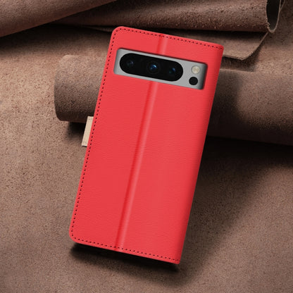 For Google Pixel 9 Pro Color Matching RFID Anti-theft Leather Phone Case(Red) - Google Cases by PMC Jewellery | Online Shopping South Africa | PMC Jewellery | Buy Now Pay Later Mobicred