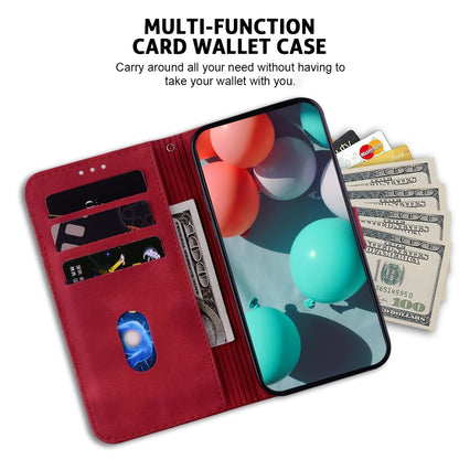 For Xiaomi Redmi K70 / K70 Pro Seven-shaped Embossed Leather Phone Case(Red) - K70 Cases by PMC Jewellery | Online Shopping South Africa | PMC Jewellery | Buy Now Pay Later Mobicred