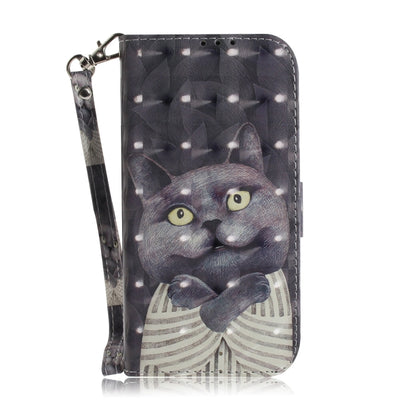 For Xiaomi Redmi K70 Pro / K70 3D Colored Flip Leather Phone Case(Hug Cat) - K70 Cases by PMC Jewellery | Online Shopping South Africa | PMC Jewellery | Buy Now Pay Later Mobicred