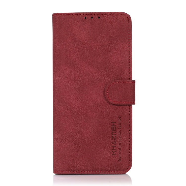 For Samsung Galaxy S25 Ultra 5G KHAZNEH Matte Texture Leather Phone Case(Red) - Galaxy S25 Ultra 5G Cases by PMC Jewellery | Online Shopping South Africa | PMC Jewellery | Buy Now Pay Later Mobicred