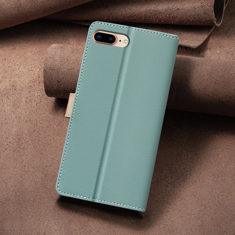 For iPhone SE 2024 Color Matching RFID Anti-theft Leather Phone Case(Green) - More iPhone Cases by PMC Jewellery | Online Shopping South Africa | PMC Jewellery | Buy Now Pay Later Mobicred