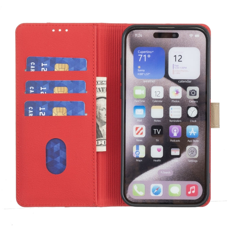 For Samsung Galaxy S25 Ultra 5G Color Matching RFID Anti-theft Leather Phone Case(Red) - Galaxy S25 Ultra 5G Cases by PMC Jewellery | Online Shopping South Africa | PMC Jewellery | Buy Now Pay Later Mobicred