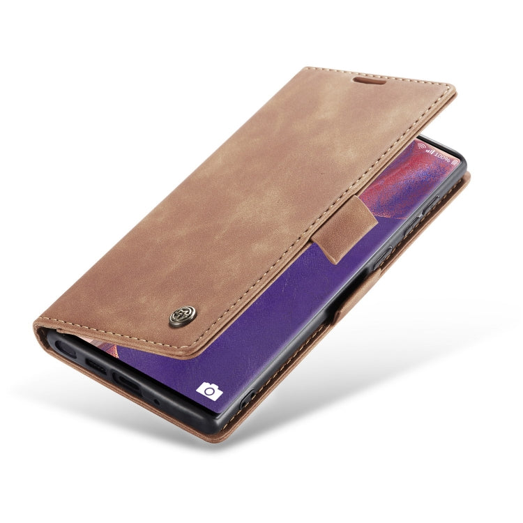 For Samsung Galaxy Note20 CaseMe Multifunctional Horizontal Flip Leather Case, with Card Slot & Holder & Wallet(Brown) - Galaxy Note20 Cases by CaseMe | Online Shopping South Africa | PMC Jewellery | Buy Now Pay Later Mobicred