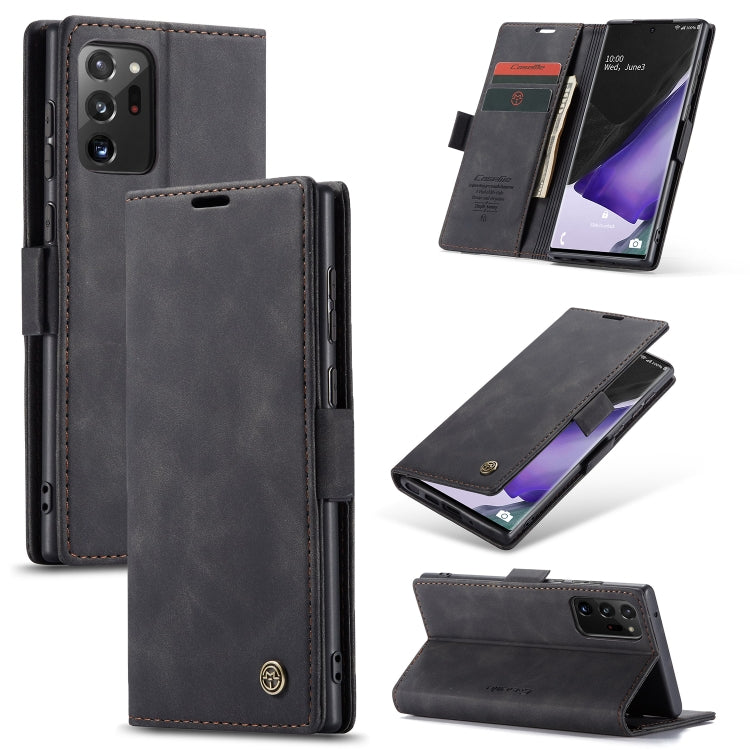 For Samsung Galaxy Note20 Ultra CaseMe Multifunctional Horizontal Flip Leather Case, with Card Slot & Holder & Wallet(Black) - Galaxy Phone Cases by CaseMe | Online Shopping South Africa | PMC Jewellery | Buy Now Pay Later Mobicred