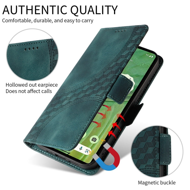 For Redmi K70 Ultra Embossed Rhombus Starry Leather Phone Case(Green) - Xiaomi Cases by PMC Jewellery | Online Shopping South Africa | PMC Jewellery | Buy Now Pay Later Mobicred