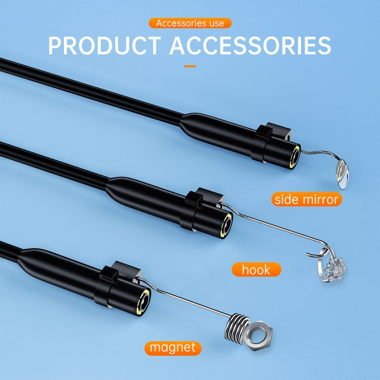 AN112 2 in 1 USB-C / Type-C + 8 Pin Interface 8mm HD Industry Endoscope, Length:5m Soft Tube - free shipping - PMC TechLife - Order now!