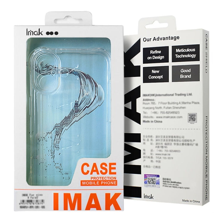 For OPPO Reno12 Global IMAK Corrugated Texture Airbag TPU Phone Case(Transparent) - Reno12 Cases by imak | Online Shopping South Africa | PMC Jewellery | Buy Now Pay Later Mobicred