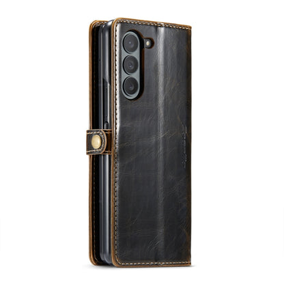 For Samsung Galaxy Z Fold6 5G CaseMe 003 Crazy Horse Texture Flip Leather Phone Case(Coffee) - Galaxy Z Fold6 5G Cases by CaseMe | Online Shopping South Africa | PMC Jewellery | Buy Now Pay Later Mobicred