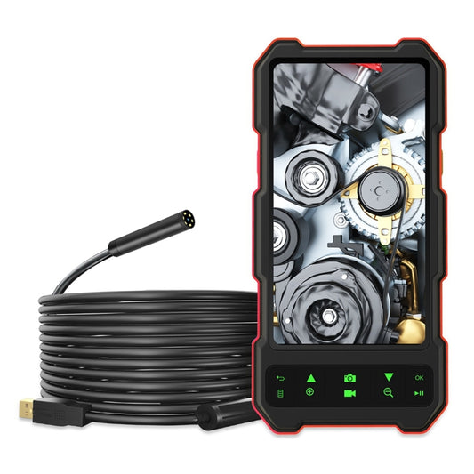 T21 4.5 inch IPS Color Screen 8mm Single Camera Split Hard Cable Industrial Endoscope, Length:3.5m(Black Red) -  by PMC Jewellery | Online Shopping South Africa | PMC Jewellery | Buy Now Pay Later Mobicred