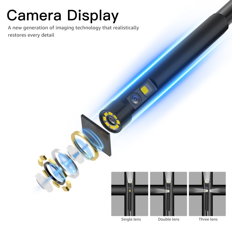 T29 5 inch IPS Screen 5.5mm Single Lens IP67 Waterproof Industrial Endoscope With Bracket, Length:5m -  by PMC TechLife | Online Shopping South Africa | PMC TechLife | Buy Now Pay Later Mobicred