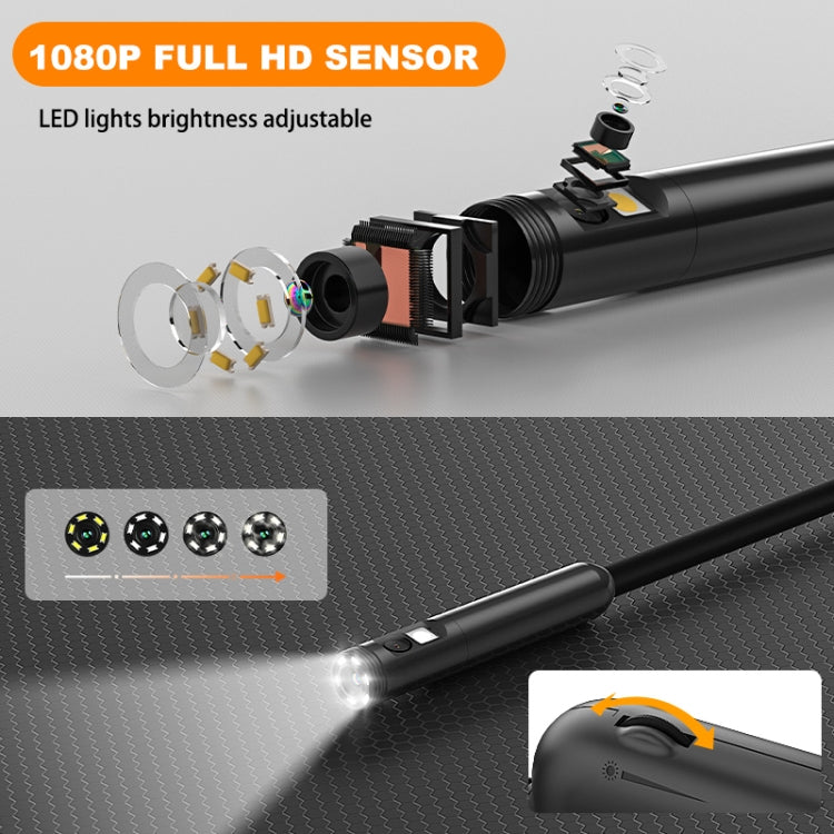 Y15 5.5mm Single Camera WiFi Connected Hard Cable HD Industrial Endoscope, Length:10m(Black) -  by PMC Jewellery | Online Shopping South Africa | PMC Jewellery | Buy Now Pay Later Mobicred