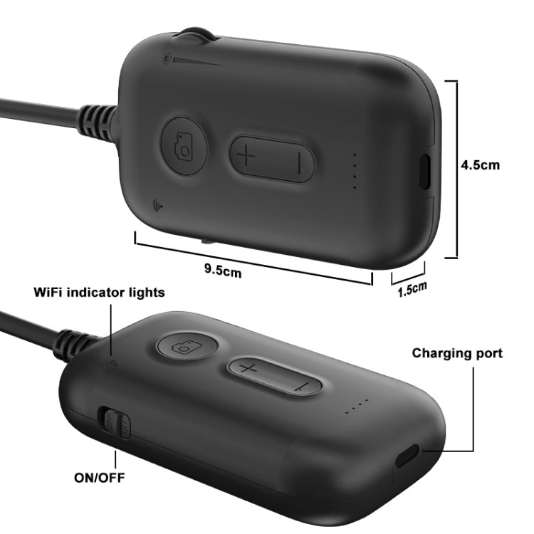 Y15 5.5mm Single Camera WiFi Connected Hard Cable HD Industrial Endoscope, Length:10m(Black) -  by PMC TechLife | Online Shopping South Africa | PMC TechLife | Buy Now Pay Later Mobicred