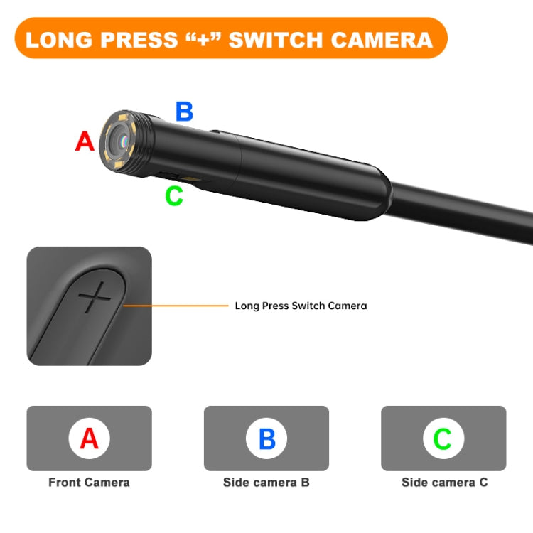 Y15 5.5mm Dual Camera WiFi Connected Hard Cable HD Industrial Endoscope, Length:10m(Black) -  by PMC TechLife | Online Shopping South Africa | PMC TechLife | Buy Now Pay Later Mobicred