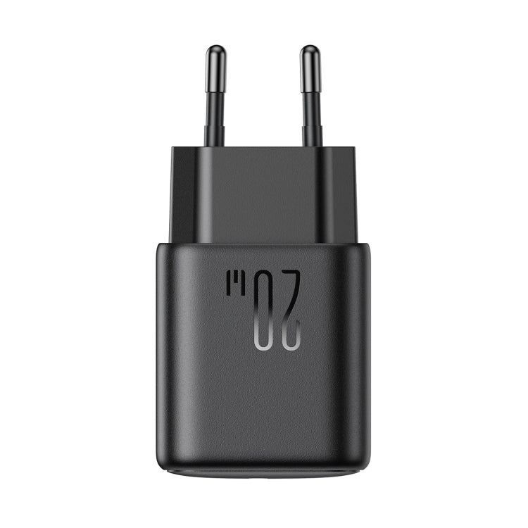 JOYROOM JR-TCF20 PD20W USB-C / Type-C Port Charger, Plug:EU Plug(Black) - USB Charger by JOYROOM | Online Shopping South Africa | PMC Jewellery | Buy Now Pay Later Mobicred