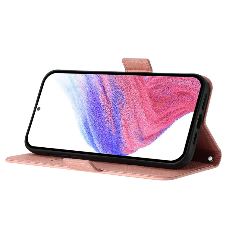 For Blackview Color 8 / Oscal Modern 8 Embossed Rose RFID Anti-theft Leather Phone Case(Pink) - More Brand by PMC Jewellery | Online Shopping South Africa | PMC Jewellery | Buy Now Pay Later Mobicred