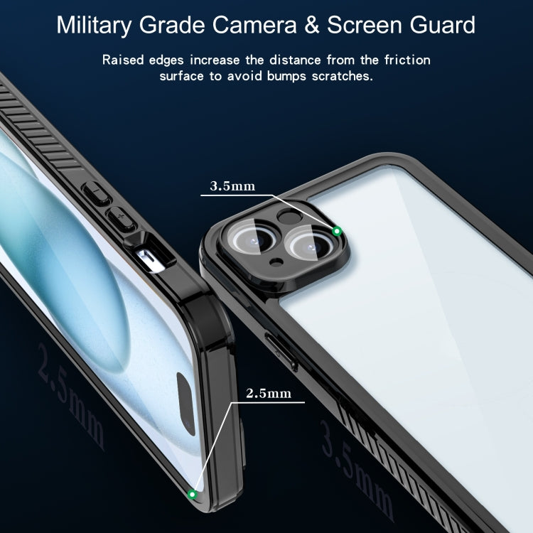 For iPhone 15 Plus RedPepper Shockproof IP68 Waterproof PC + TPU Protective Case(Black) - free shipping - PMC Jewellery - Order now!