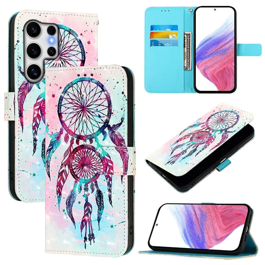 For Samsung Galaxy S25 Ultra 5G 3D Painting Horizontal Flip Leather Phone Case(Color Drop Wind Chimes) - Galaxy S25 Ultra 5G Cases by PMC Jewellery | Online Shopping South Africa | PMC Jewellery | Buy Now Pay Later Mobicred