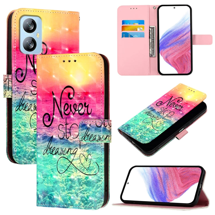 For Blackview A52 3D Painting Horizontal Flip Leather Phone Case(Chasing Dreams) - More Brand by PMC TechLife | Online Shopping South Africa | PMC TechLife | Buy Now Pay Later Mobicred