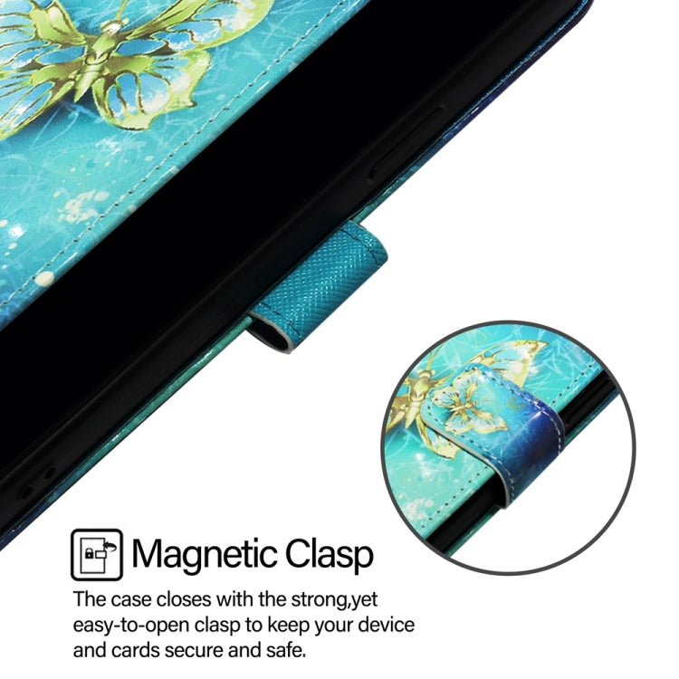 For Blackview A53 3D Painting Horizontal Flip Leather Phone Case(Golden Butterfly) - More Brand by PMC TechLife | Online Shopping South Africa | PMC TechLife | Buy Now Pay Later Mobicred