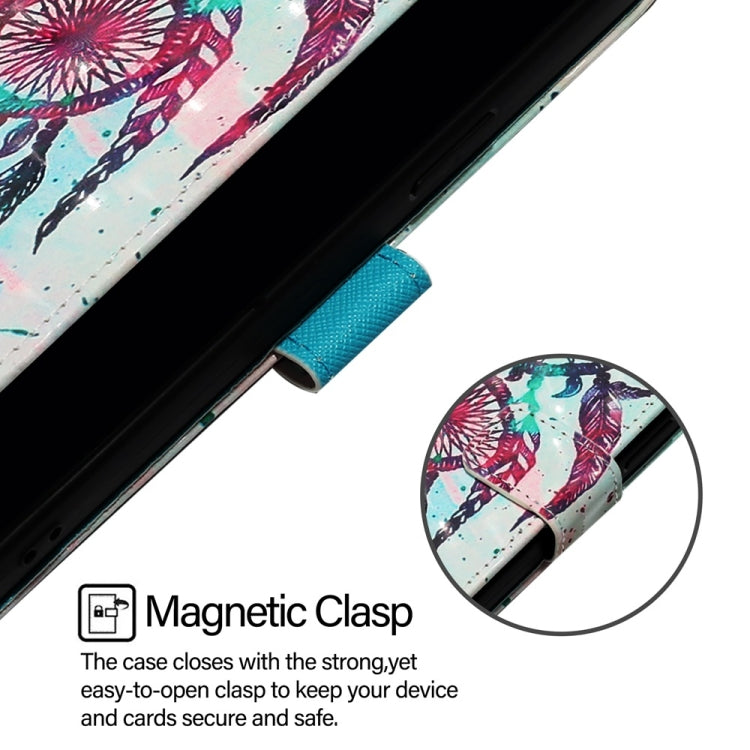 For Blackview Wave 6C 3D Painting Horizontal Flip Leather Phone Case(Color Drop Wind Chimes) - More Brand by PMC TechLife | Online Shopping South Africa | PMC TechLife | Buy Now Pay Later Mobicred