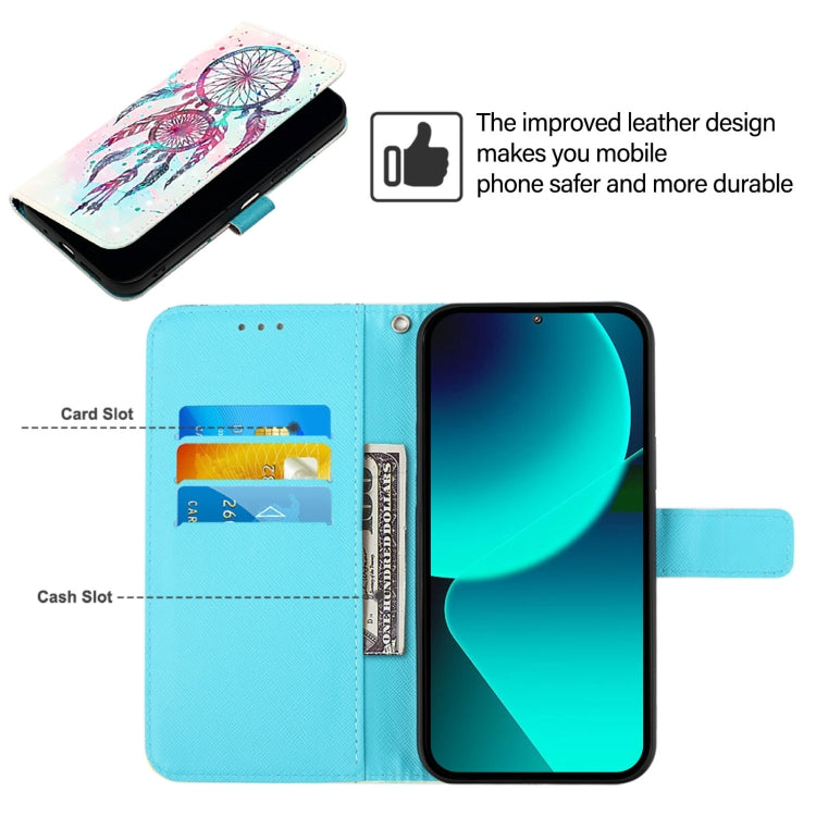 For Google Pixel 9 / 9 Pro 3D Painting Horizontal Flip Leather Phone Case(Color Drop Wind Chimes) - Google Cases by PMC TechLife | Online Shopping South Africa | PMC TechLife | Buy Now Pay Later Mobicred