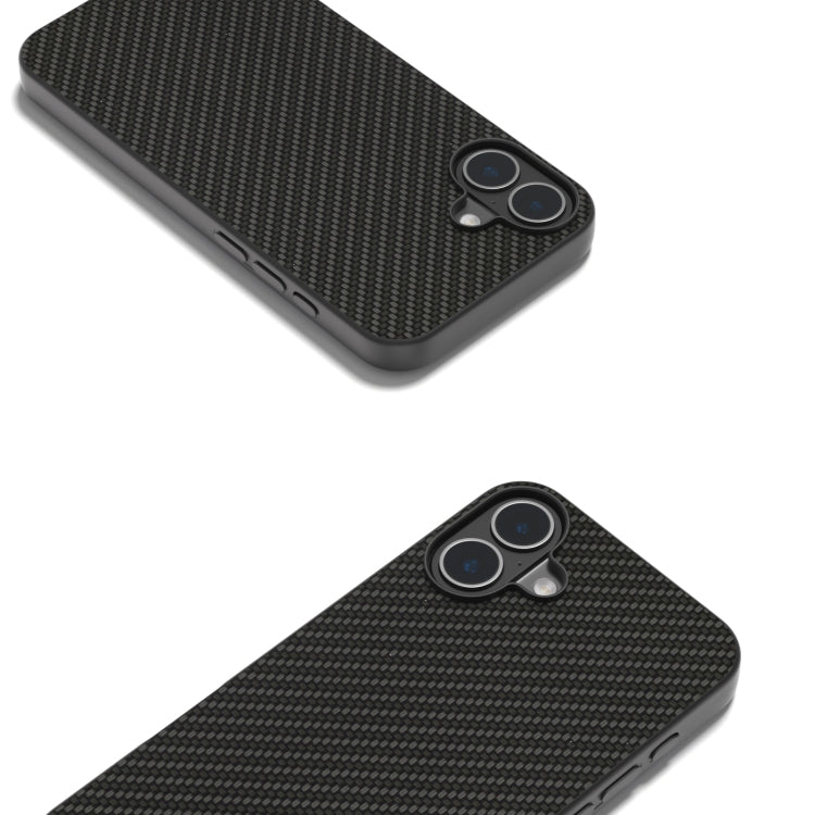 For iPhone 16 Carbon Fiber Texture Protective Phone Case(Black) - iPhone 16 Cases by PMC Jewellery | Online Shopping South Africa | PMC Jewellery | Buy Now Pay Later Mobicred