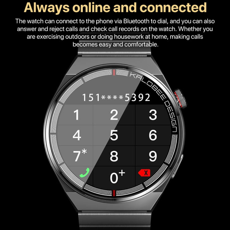 1.3 inch Leather Band IP68 Waterproof Smart Watch Support Bluetooth Call(Black) - Smart Watches by PMC TechLife | Online Shopping South Africa | PMC TechLife | Buy Now Pay Later Mobicred