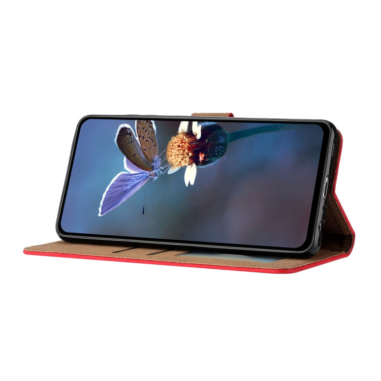 For Samsung Galaxy S25 5G Seven Butterflies Embossed Leather Phone Case(Red) - Galaxy S25 5G Cases by PMC Jewellery | Online Shopping South Africa | PMC Jewellery | Buy Now Pay Later Mobicred