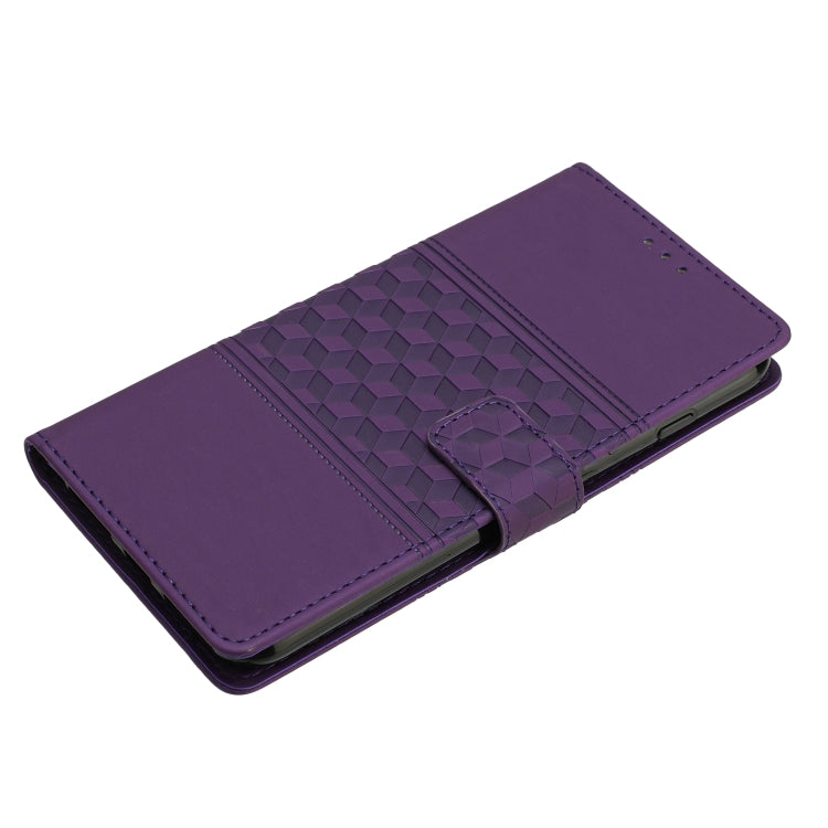 For Samsung Galaxy S25 Ultra 5G Diamond Embossed Skin Feel Leather Phone Case(Purple) - Galaxy S25 Ultra 5G Cases by PMC Jewellery | Online Shopping South Africa | PMC Jewellery | Buy Now Pay Later Mobicred