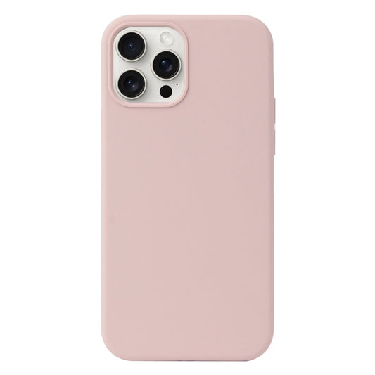 For iPhone 16 Pro Max Liquid Silicone Phone Case(Sand Pink) - iPhone 16 Pro Max Cases by PMC Jewellery | Online Shopping South Africa | PMC Jewellery | Buy Now Pay Later Mobicred