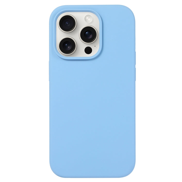 For iPhone 16 Pro Max Liquid Silicone Phone Case(Azure Blue) - iPhone 16 Pro Max Cases by PMC Jewellery | Online Shopping South Africa | PMC Jewellery | Buy Now Pay Later Mobicred