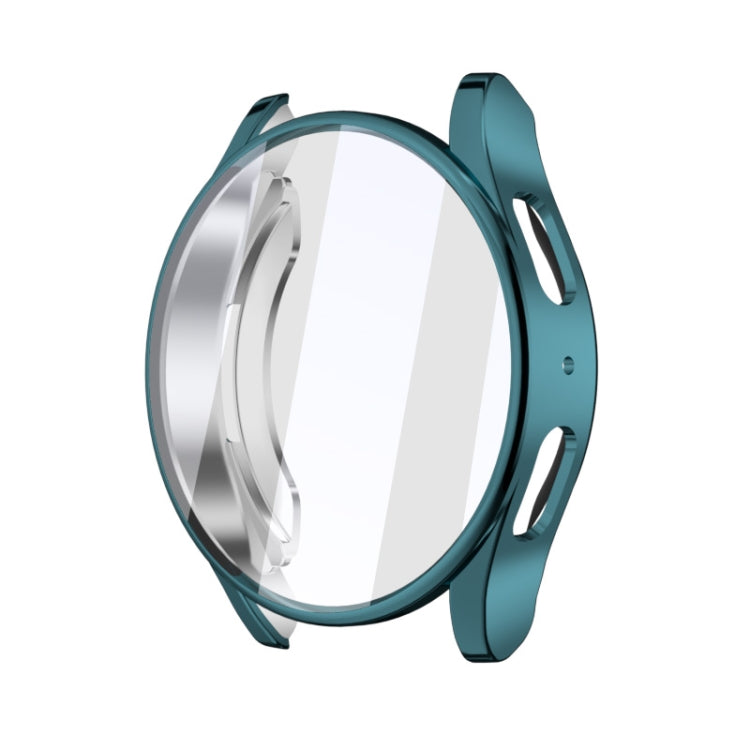 For Samsung Galaxy Watch FE 40mm Full Coverage Electroplated TPU Watch Protective Case(Cyan) - Watch Cases by PMC Jewellery | Online Shopping South Africa | PMC Jewellery | Buy Now Pay Later Mobicred