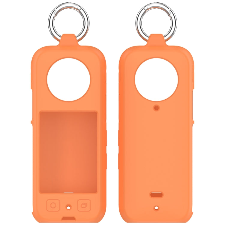 For Insta360 X3 Portable Silicone Protective Case(Orange) - Case & Bags by PMC Jewellery | Online Shopping South Africa | PMC Jewellery | Buy Now Pay Later Mobicred