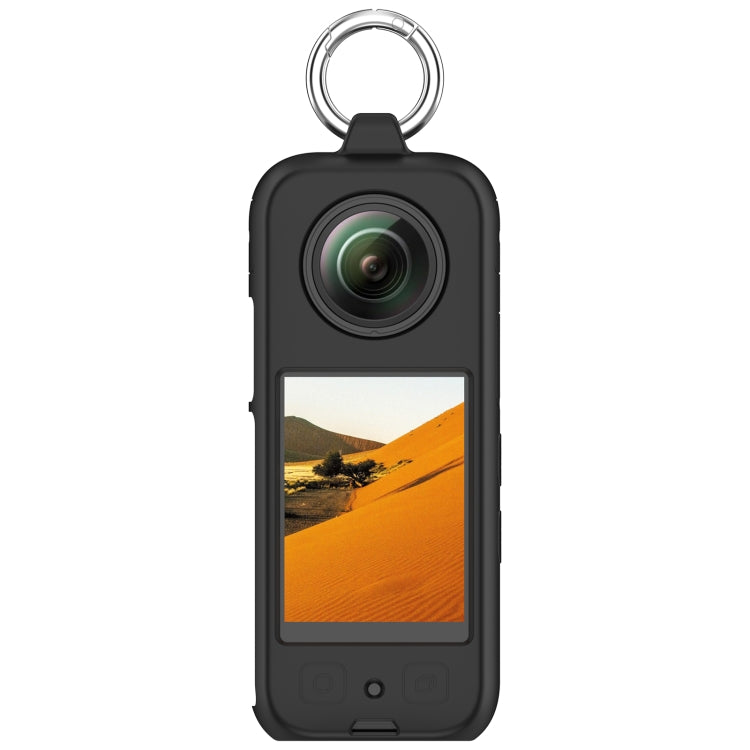 For Insta360 X3 Portable Silicone Protective Case(Black) - Case & Bags by PMC Jewellery | Online Shopping South Africa | PMC Jewellery | Buy Now Pay Later Mobicred