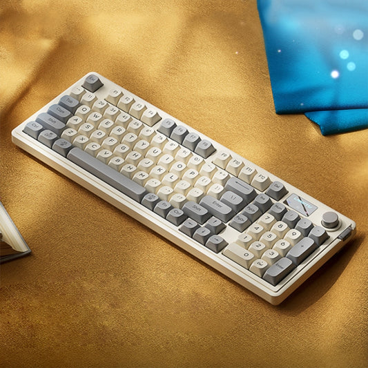 LANGTU L98 Wired RGB Mechanical Gaming Keyboard(Cream White) - Wired Keyboard by LANGTU | Online Shopping South Africa | PMC Jewellery | Buy Now Pay Later Mobicred