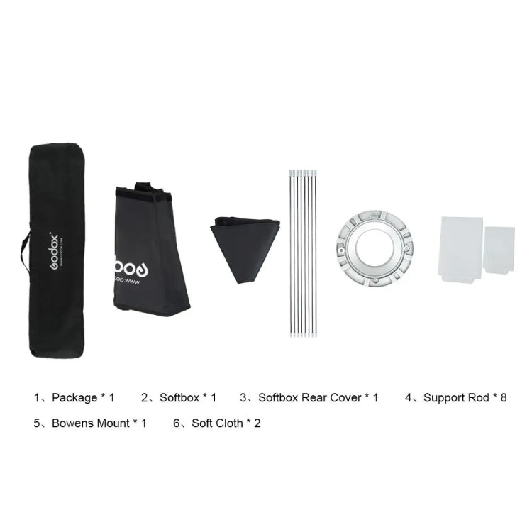Godox Octagon Softbox Flash Speedlite Studio Photo Light Soft Box with Bowens Mount, Size:120cm - free shipping - PMC TechLife - Order now!