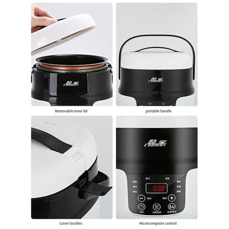 COOLBOX Vehicle Multi-function Mini Rice Cooker Capacity: 2.0L, Version:12V Standard - Rice Cookers by PMC Jewellery | Online Shopping South Africa | PMC Jewellery | Buy Now Pay Later Mobicred