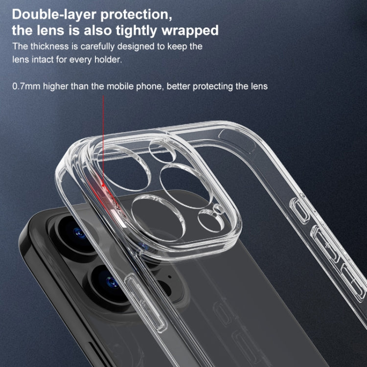 For iPhone 16 Plus Four Corner Airbag Transparent Glass Phone Case - iPhone 16 Plus Cases by PMC Jewellery | Online Shopping South Africa | PMC Jewellery | Buy Now Pay Later Mobicred